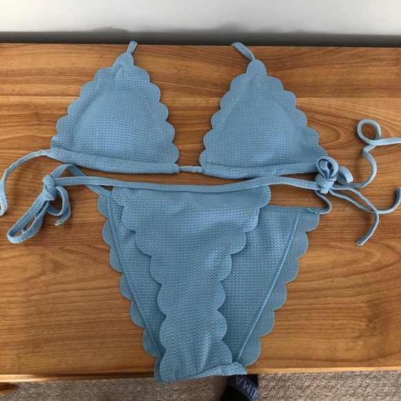 shein baby blue bikini